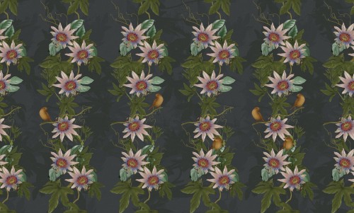 Tapeta Kwiatowe Pnącza Inkiostro Bianco LIXUS INKCITS2003 Sketchbook Collection