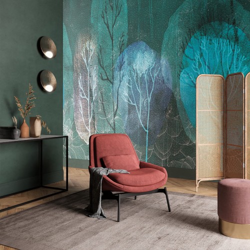 Tapeta Abstrakcyjne Drzewa Inkiostro Bianco MADERA INKDAVJ2001 Sketchbook Collection