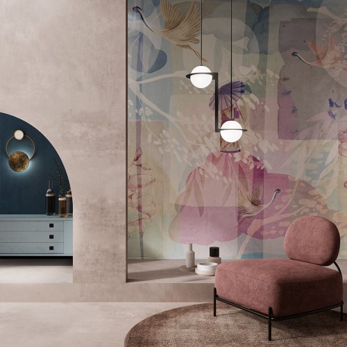 Tapeta W Orinetalnym Stylu Inkiostro Bianco PRIMAVERA INKAEGS2001 Sketchbook Collection