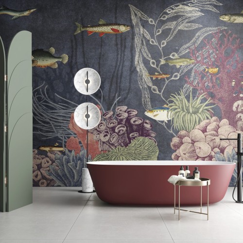 Tapeta Podwodny Świat Inkiostro Bianco CONTRO CORRENTE INKNUOR2001 Inediti Cruise Collection