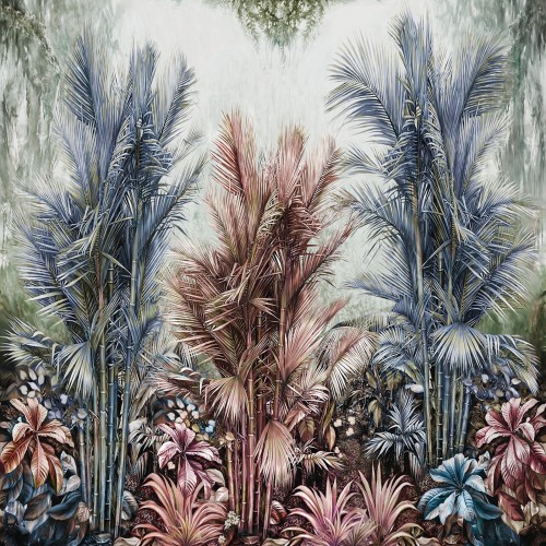 Tapeta Tropikalna Dżungla Inkiostro Bianco GREENERY INKLRGZ1902 Inediti Cruise Collection