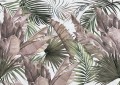 Tapeta Tropikalne Liście Inkiostro Bianco LOST IN THE JUNGLE INKWOTO1901 Inediti Cruise Collection