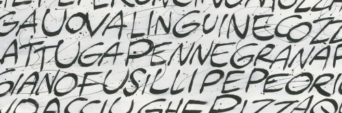 Tapeta Napisy Tecnografica 53821 Origano White