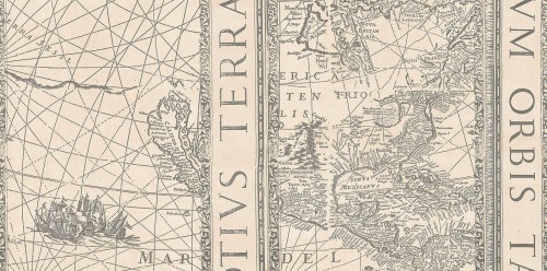 Tapeta Mapy Tecnografica 54368 Magellano Ivory