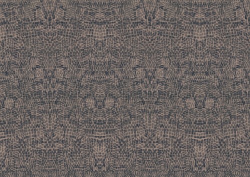 Tapeta Etniczna Tecnografica 61156 Kaleido Black and brown