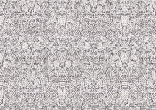 Tapeta Etniczna Tecnografica 61156 Kaleido Grey and white