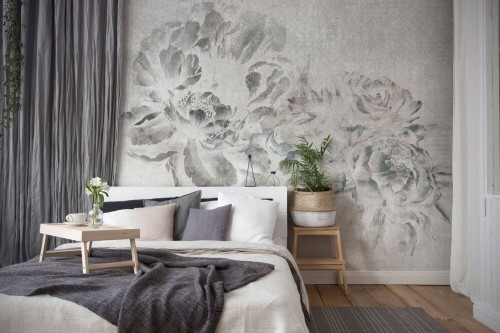 Tapeta z kwiatowym wzorem Tecnografica 64068-2 A Plumier White