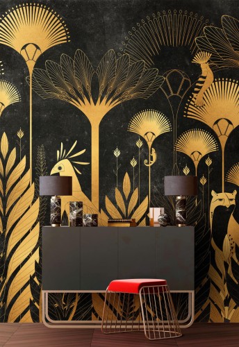 Tapeta w stylu Art Deco Tecnografica 72535 1 Ra Black