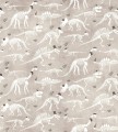 Tapeta Szkielety Dinozaurów Tecnografica 76405-1 Dino Beige