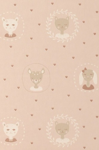 Tapeta dla dzieci Majvillan 148-01 Hearts Poetry