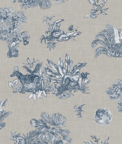 Tapeta ze zwierzętami Rebel Walls R17521 Cork Slate Oddity