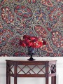 Tapeta z ornamentowym wzorem Paisley Thibaut T88719 Cochin Trade Routes