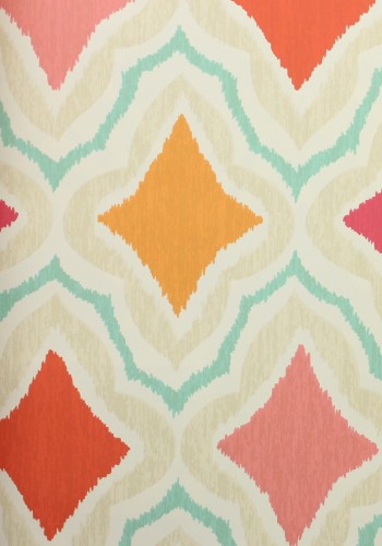 Tapeta ze wzorem kratownicy Thibaut T88741 Cruising Trade Routes