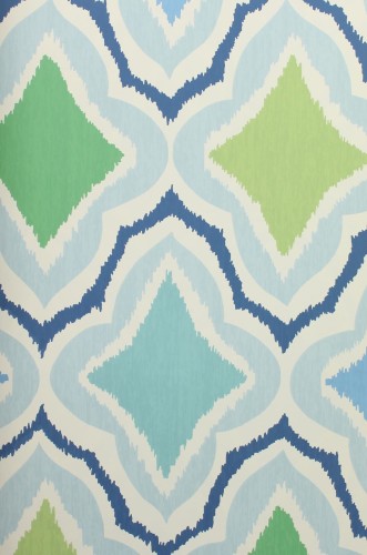 Tapeta ze wzorem kratownicy Thibaut T88743 Cruising Trade Routes