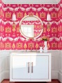 Tapeta w etnicznym stylu Thibaut T10641 Kingdom Parade Ceylon