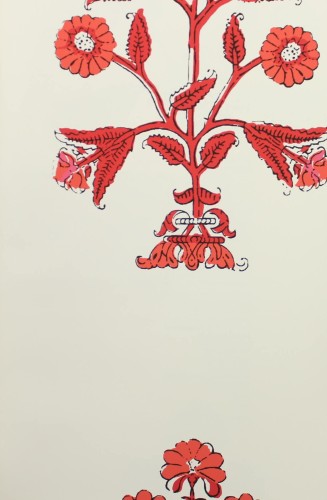 Tapeta kwiaty Thibaut T10667 Indian Flower Ceylon