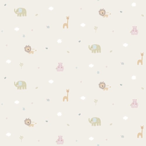 Tapeta ze zwierzętami do pokoju dziecka ICH Wallpaper 222-1 Jungle Lullaby