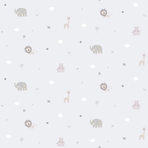 Tapeta ze zwierzętami do pokoju dziecka ICH Wallpaper 222-2 Jungle Lullaby
