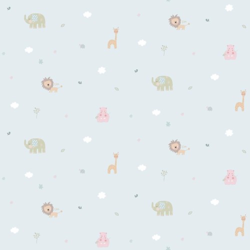 Tapeta ze zwierzętami do pokoju dziecka ICH Wallpaper 222-3 Jungle Lullaby