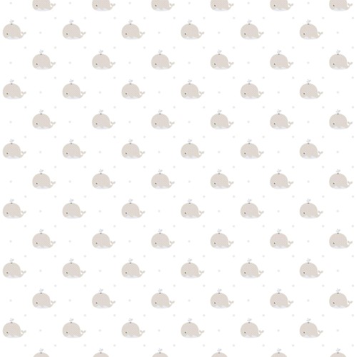 Tapeta dziecięca z wielorybami ICH Wallpaper 223-3 Baleine Lullaby