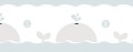Border dziecięcy z wielorybami ICH Wallpaper 243-2 Baleine Lullaby