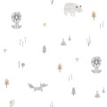 Tapeta do pokoju dziecka ICH Wallpaper 3350-4 Kuma Oh La La