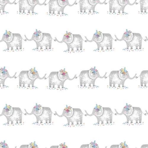 Tapeta w słonie do pokoju dziecka ICH Wallpaper 3351-1 Zoo Oh La La