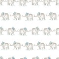 Tapeta w słonie do pokoju dziecka ICH Wallpaper 3351-2 Zoo Oh La La