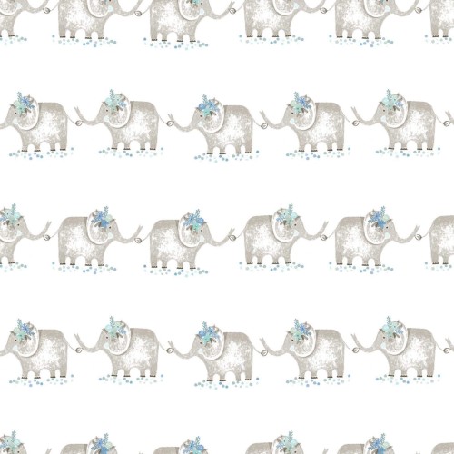 Tapeta w słonie do pokoju dziecka ICH Wallpaper 3351-2 Zoo Oh La La