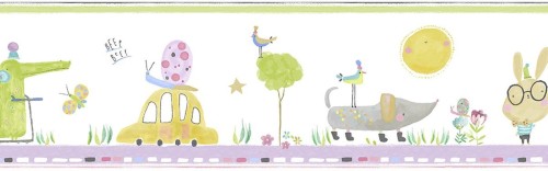 Border dziecięcy ICH Wallpaper 3453-2 Beep Oh La La