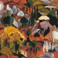 Tapeta z drzewami Arte 97500 All' Ombra Dei Cipressi Decors & Panoramiques