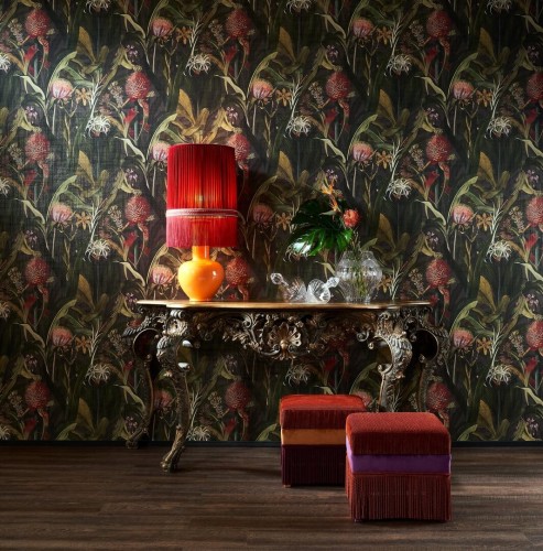 Tapeta z egzotycznymi roślinami Arte 97601 Blooming Pineapple Decors & Panoramiques