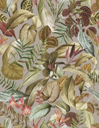 Tapeta z tropikalnymi roślinami Hohenberger 26738 Kiribati Tropical