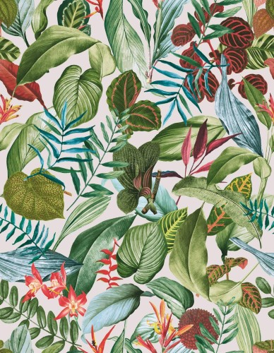 Tapeta z tropikalnymi roślinami Hohenberger 26740 Kiribati Tropical