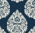 Tapeta z adamaszkiem York KT2143 Teardrop Damask 24 Karat