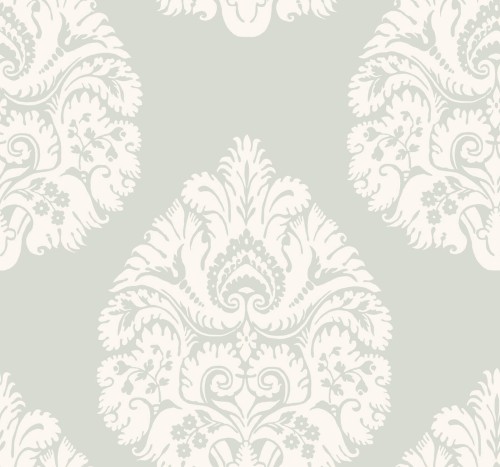 Tapeta z adamaszkiem York KT2145 Teardrop Damask 24 Karat