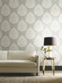 Tapeta z adamaszkiem York KT2145 Teardrop Damask 24 Karat