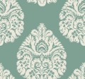 Tapeta z adamaszkiem York KT2146 Teardrop Damask 24 Karat