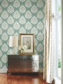 Tapeta z adamaszkiem York KT2146 Teardrop Damask 24 Karat