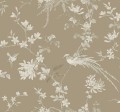 Tapeta w kwiatowe pnącza i ptaki York KT2172 Bird And Blossom Chinoiserie 24 Karat