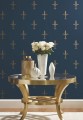 Tapeta lilijki York KT2191 Fleur De Lis 24 Karat