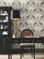 Tapeta w lamparty i liście York KT2202 Jungle Leopard 24 Karat