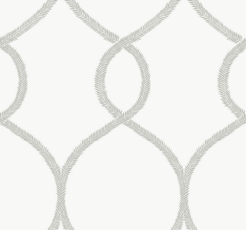 Tapeta kratownica York KT2233 Laurel Leaf Ogee 24 Karat