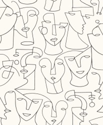 Tapeta twarze Casadeco GLRY 86160116 Portrait Gallery
