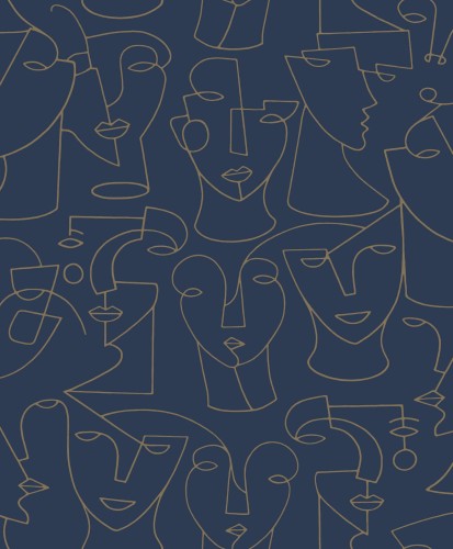 Tapeta twarze Casadeco GLRY 86166415 Portrait Gallery