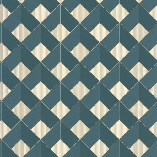 Tapeta kratownica Caselio ONB 100126062 Square Only Blue