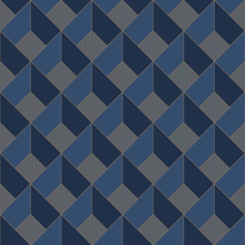 Tapeta kratownica Caselio ONB 100126328 Square Only Blue