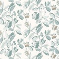 Tapeta w kwiaty i papugi Caselio ONB 102626023 Sweet Feathers Only Blue