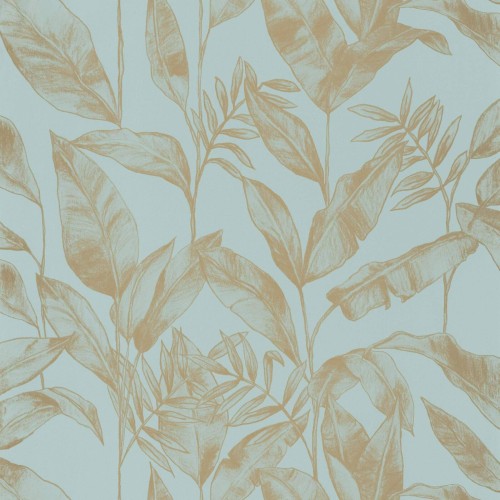 Tapeta w liście Caselio ONB 102636002 Delicate Only Blue