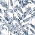 Tapeta w liście Caselio ONB 102636225 Delicate Only Blue